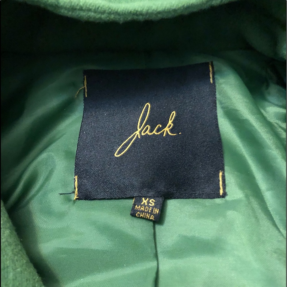 🐚XS Green Pea Coat with Hood ‼️Great condition‼️ - Picture 5 of 8